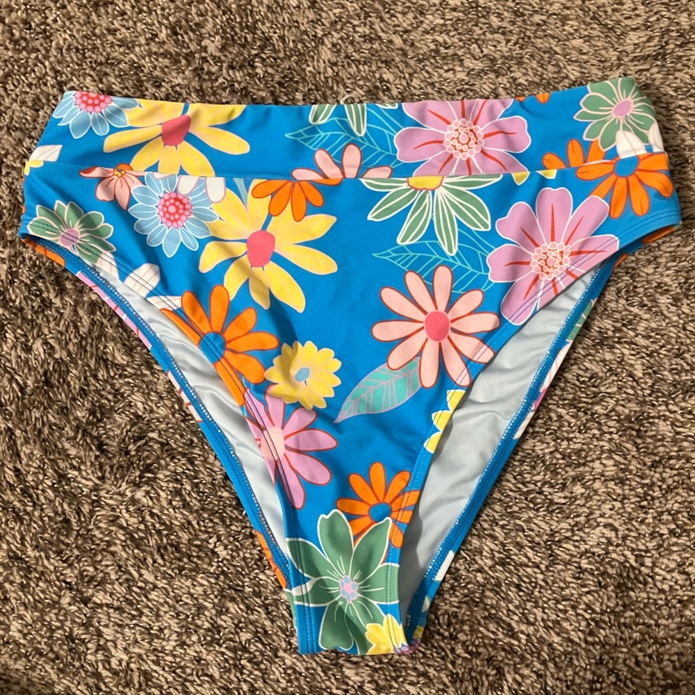 Amazon Multicolor Floral Bikini Bottom